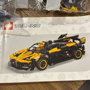 LEGO Technic Bugatti Black and Yellow Sports Car